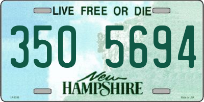 NH license plate 3505694