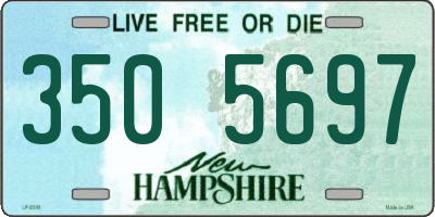 NH license plate 3505697
