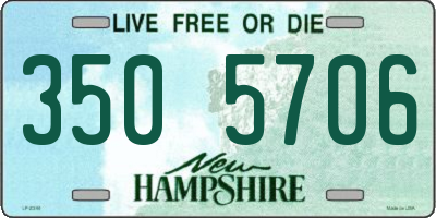 NH license plate 3505706