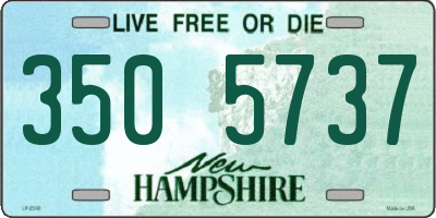 NH license plate 3505737
