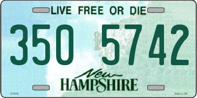 NH license plate 3505742