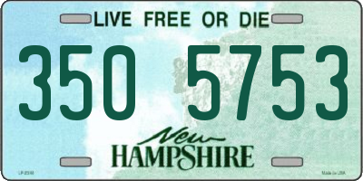 NH license plate 3505753