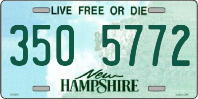 NH license plate 3505772