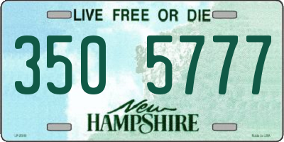 NH license plate 3505777