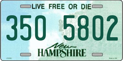 NH license plate 3505802