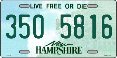NH license plate 3505816