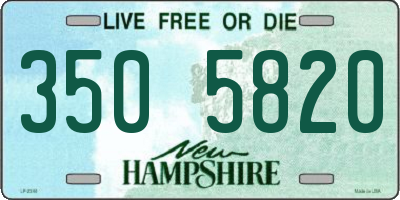 NH license plate 3505820