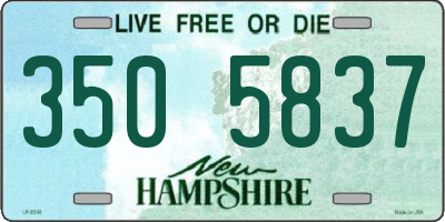 NH license plate 3505837