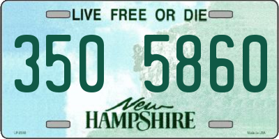NH license plate 3505860
