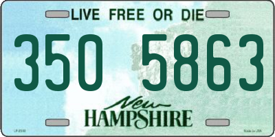 NH license plate 3505863