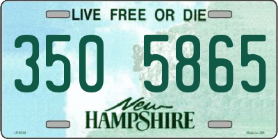 NH license plate 3505865