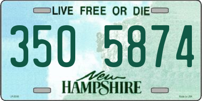 NH license plate 3505874
