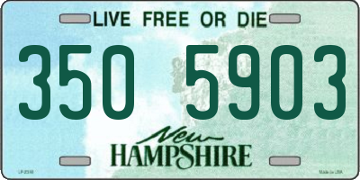 NH license plate 3505903