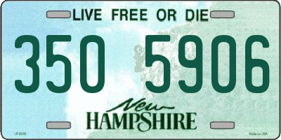NH license plate 3505906