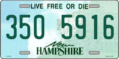 NH license plate 3505916