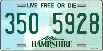 NH license plate 3505928