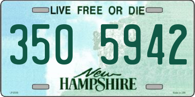 NH license plate 3505942