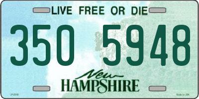 NH license plate 3505948