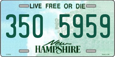NH license plate 3505959