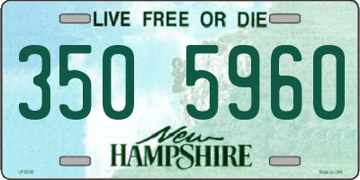NH license plate 3505960