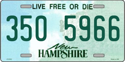 NH license plate 3505966