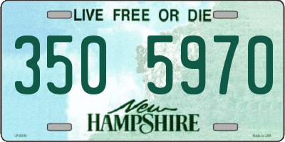 NH license plate 3505970