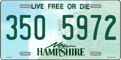 NH license plate 3505972