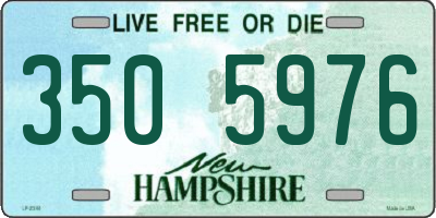 NH license plate 3505976