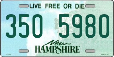 NH license plate 3505980