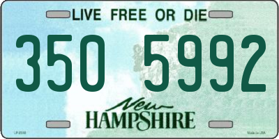 NH license plate 3505992
