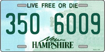 NH license plate 3506009