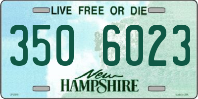 NH license plate 3506023