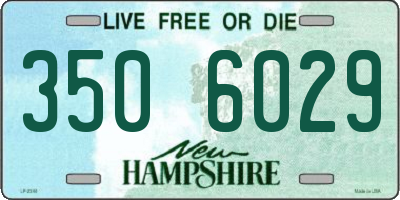 NH license plate 3506029