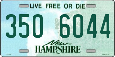 NH license plate 3506044