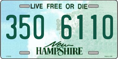 NH license plate 3506110