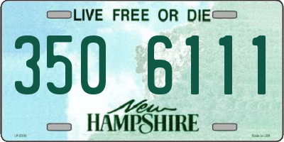 NH license plate 3506111