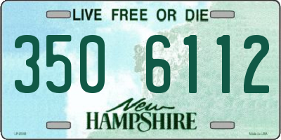NH license plate 3506112