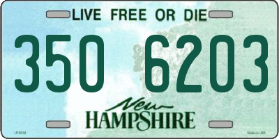 NH license plate 3506203