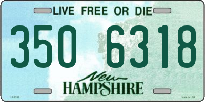 NH license plate 3506318