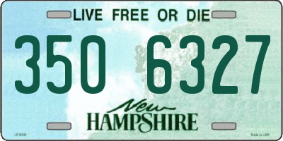 NH license plate 3506327