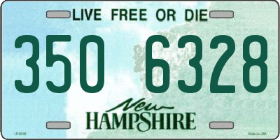 NH license plate 3506328