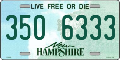 NH license plate 3506333