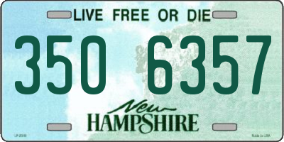 NH license plate 3506357