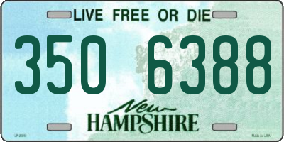 NH license plate 3506388