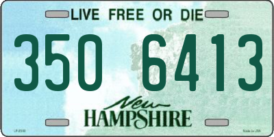 NH license plate 3506413