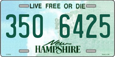 NH license plate 3506425