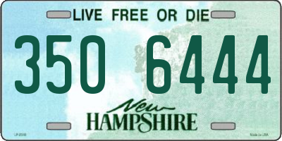 NH license plate 3506444