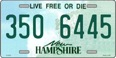NH license plate 3506445