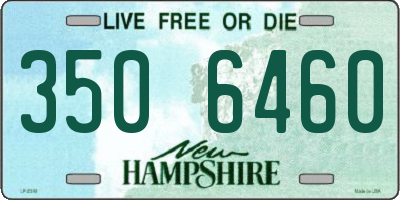 NH license plate 3506460