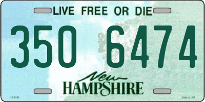 NH license plate 3506474